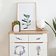 GLOBLELAND 3Pcs Lavender Theme Decor Transfers 6x12 inch Furniture Transfer Stickers Plants Wall Art Decals for Bedroom Living Room Desk Table Decoration DIY-WH0404-008-3