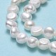 Fili di perle di perle d'acqua dolce coltivate naturali PEAR-A005-07F-01-4