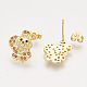 Brass Cubic Zirconia Pendants & Stud Earrings & Adjustable Rings Jewelry Sets SJEW-S043-01-5