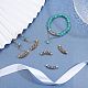 Pandahall elite 30pcs 3 couleurs perles de tube courbé en alliage de style tibétain FIND-PH0003-91-2