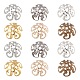 600 tapas de abalorios de hierro de 6 pétalos de 5 colores. IFIN-CJ0001-62-4