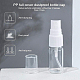 BENECREAT 24 Pack 10ml Clear Plastic Spray Bottle with Dust Cap Fine Mist Plastic Travel Atomiser with 10PCS droppers DIY-BC0010-96-6