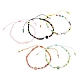 Verstellbare geflochtene Perlenarmbänder aus Nylonfaden BJEW-JB05658-1