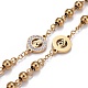 304 inoxydable colliers en acier chapelet de perles pour la pâques NJEW-L159-04G-5