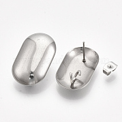 Accessoires de puces d'oreilles en 304 acier inoxydable STAS-S079-58B