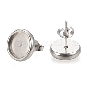 Серьги-гвоздики из нержавеющей стали 304 STAS-K202-05D-P