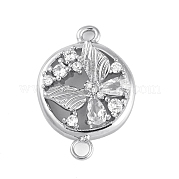 Латунные подвески из прозрачного кубического циркония KK-Z066-08P