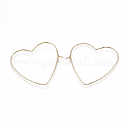 Brass Earring Hooks KK-T038-429G