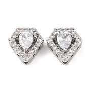 Латунные микропаве из прозрачного кубического циркония KK-S389-28P