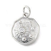 Латунные микро проложить кубического циркония подвески KK-V007-34P