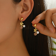 Латунные болтающиеся серьги JI9518-5