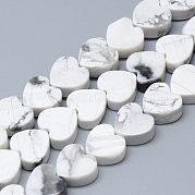 Естественно Howlite шарик нити G-T074-15