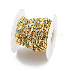Chaînes à billes en laiton&nbsp;KK-D368-02G-F