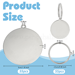 DIY-Sets zur Herstellung von Schlüsselanhängern aus Edelstahl&nbsp;DIY-OC0014-11A