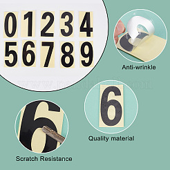 4 Satz selbstklebende reflektierende Briefkastenaufkleber aus PVC in 4 Farben&nbsp;DIY-CN0002-26