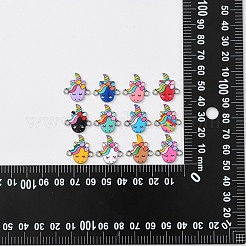 60pcs 12 Arten Legierungs-Emaille-Verbindungsstückcharme&nbsp;ENAM-CJ0004-32