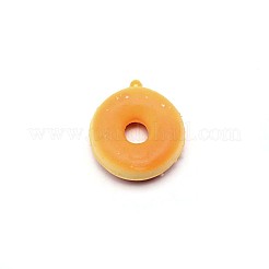 Pu nachahmung donut anhänger dekorationen&nbsp;LS-FIND-WH0094-67D