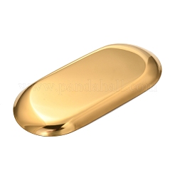 Présentoir à bijoux ovale en acier inoxydable 430&nbsp;X-STAS-P289-03G
