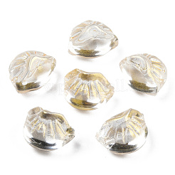 Perle di vetro verniciate a spruzzo trasparente&nbsp;GLAA-N035-033-D01