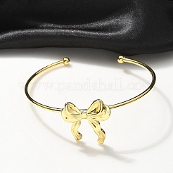 Bracelets manchettes en acier inoxydable 304&nbsp;BJEW-B107-01G
