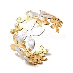 Bracelets manchettes en acier inoxydable 304 pour femmes&nbsp;BJEW-F509-03D-G