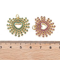 Ottone micro spianare pendenti zirconi&nbsp;KK-Q006-35G-M