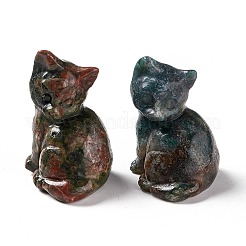 Natürliche Meeresjaspis-Skulptur-Display-Dekorationen&nbsp;G-F719-40C