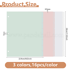 48 feuille de séparation en plastique PP de 3 couleurs&nbsp;DIY-DC0003-82