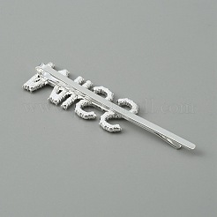 Wort miss legierung strass haar bobby pins&nbsp;FIND-WH0152-34D-S