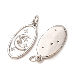 Pendentifs en laiton zircon cubique transparent&nbsp;CU-K002-30P