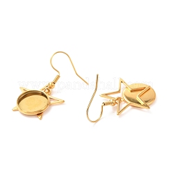 201 crochets de boucles d'oreilles en acier inoxydable&nbsp;STAS-C030-18G