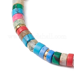 Armbänder aus Heishi-Perlen mit gemischten Edelsteinen&nbsp;BJEW-JB11073