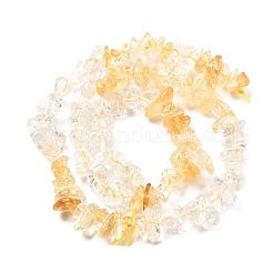 Fili di perle di cristallo di quarzo naturale e citrino&nbsp;G-L610-A31-01