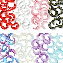20 pz perline di lampwork fatte a mano con colori sfumati&nbsp;LAMP-FS0001-18A