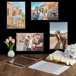 Rechteckiger Acryl-Tischkarten-Displayrahmen und doppelseitiges Klebeband&nbsp;AJEW-WH0609-493B