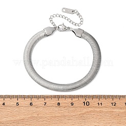 Bracelets à chaîne serpent en acier inoxydable 304 pour femmes&nbsp;BJEW-M096-03P