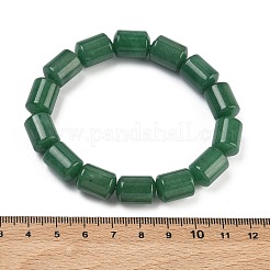 Bracelets extensibles en perles d'aventurine verte naturelle&nbsp;BJEW-A148-01A-16