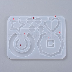 Accessori per orecchini pendenti fai da te stampi in silicone&nbsp;X-DIY-D049-13