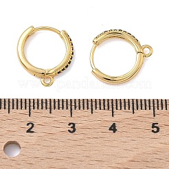 Messing Micro Pave klare Zirkonia Creolen Zubehör&nbsp;XGR0154G-96G