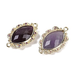 Natürliche Amethyst-Pferdeaugenglieder mit Facetten&nbsp;G-B126-02G-03