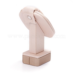 Trifoglio in legno con display ad anello in pelle pu&nbsp;RDIS-F003-03A