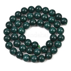 Gefärbt natürlichen weißen Jade Perlen Stränge&nbsp;GG-CBAD029-A06-8mm