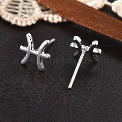 925 Orecchini in argento&nbsp;EJEW-K303-01S-12