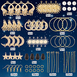 DIY-Set zur Herstellung von Ohrringen mit Sonne&nbsp;DIY-SC0020-86