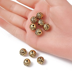 Tibetischen Stil hohlen Metallkugeln&nbsp;TIBEB-YW0001-12G