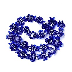 Chapelets de perles vernissées manuelles&nbsp;LAMP-N024-35B