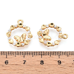 Pendentifs avec zircon cubiques à micro-pavés en laiton&nbsp;X1-KK-N263-78C-G