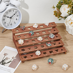 1 Beutel mit 5-stufigen Würfel-Organizer-Displayständern aus Holz&nbsp;ODIS-BC0001-28