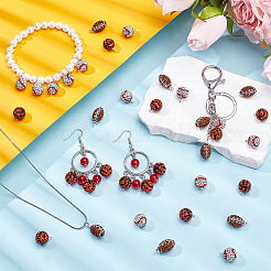24 Stück 3 Stile handgefertigte Polymer Clay Strass Anhänger&nbsp;PALLOY-OC00047