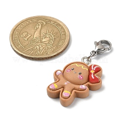 Décoration pendentif en résine sur le thème de Noël&nbsp;HJEW-JM01133